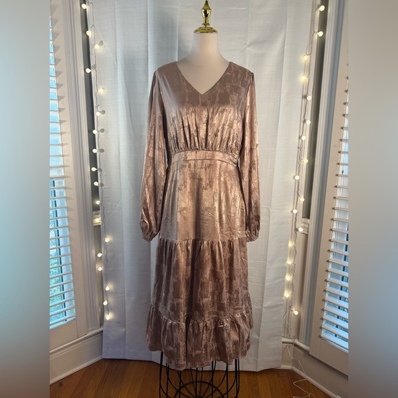 Boheme Women's Maxi Dress in Shimmering Bronze - Picture 1 of 7